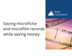 Saving microfiche and microfilm records while saving money