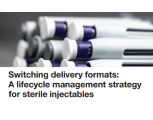 Switching delivery formats A lifecycle management strategy for sterile injectables