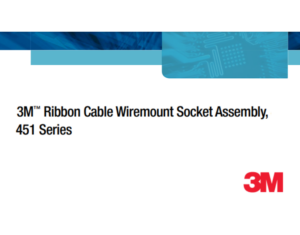 3M Ribbon Cable Wiremount Socket Assembly, 451 Series