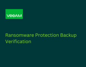 Ransomware Protection Backup Verification