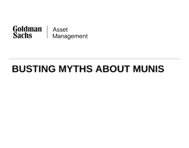 Busting Myths About Munis