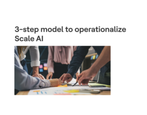 3-step model to operationalize Scale AI