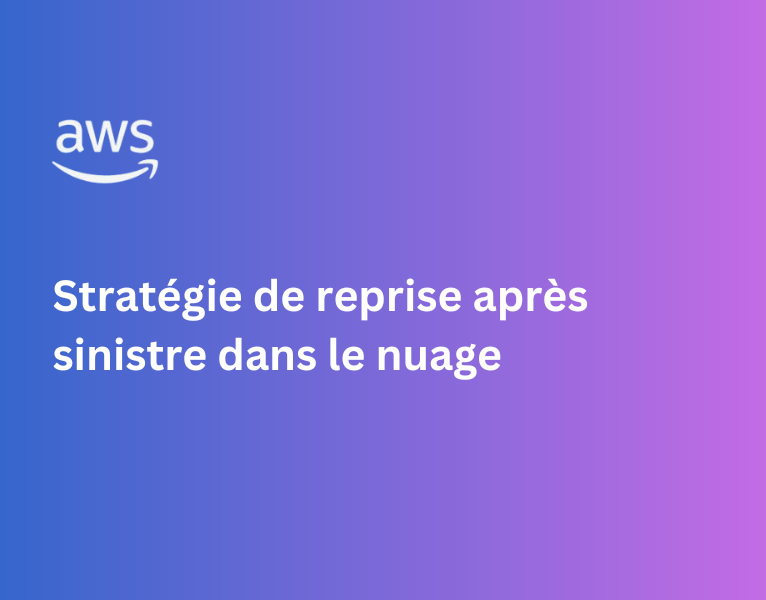 DemandScienceCA Quebec onlyStratégie de reprise après sinistre dans le nuageFRTALStandard MAL - Commercial Sector