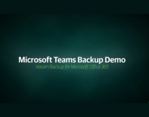 Demonstração de Backup do Microsoft Teams