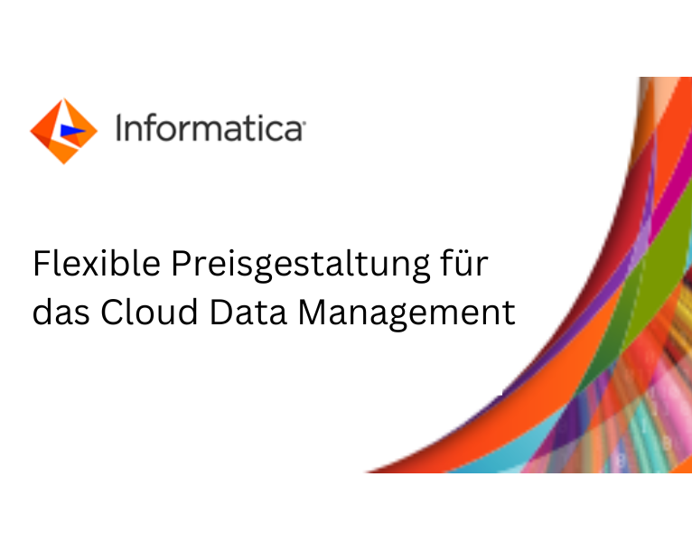 Flexible Preisgestaltung für das Cloud Data Management