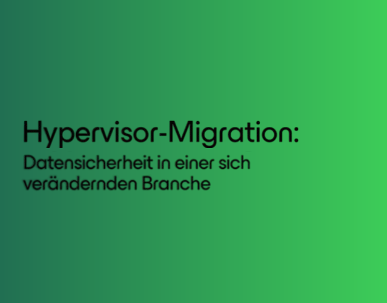 Hypervisor Migration Datensicherheit in einer sich verändernden Branche