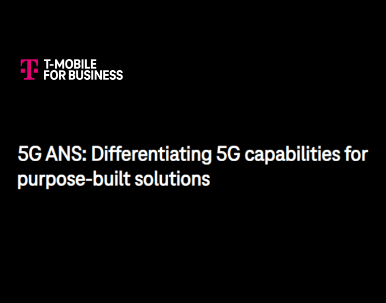 5G ANS Differentiating 5G Capabilities for Purpose-Built Solutions