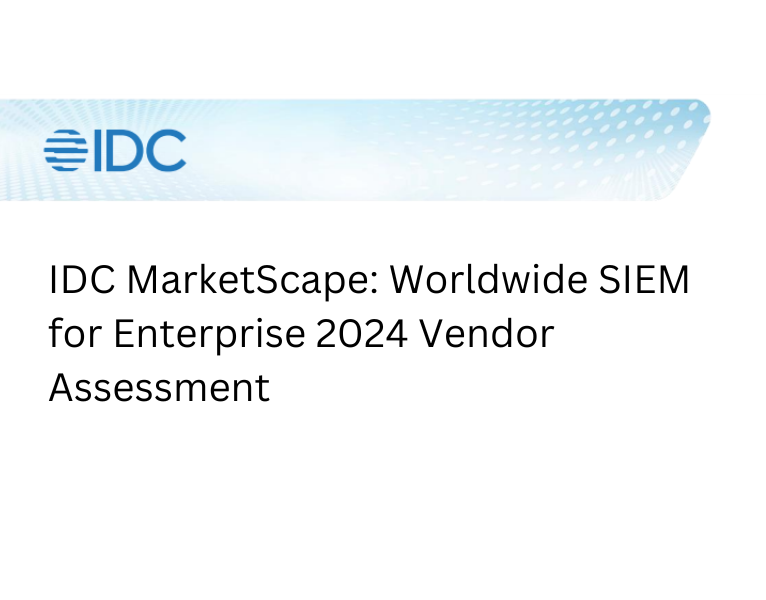 IDC MarketScape Worldwide SIEM