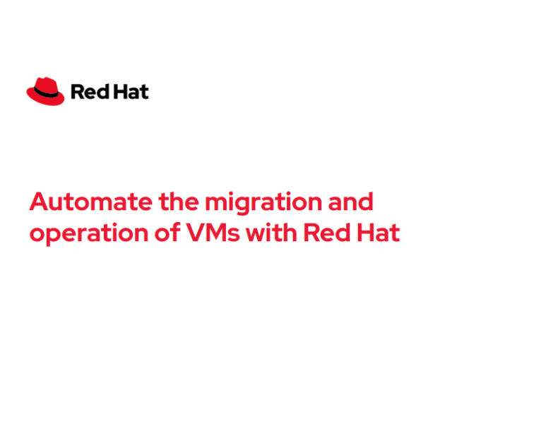 Automate migration and ops to Red Hat OpenShift Virtualization