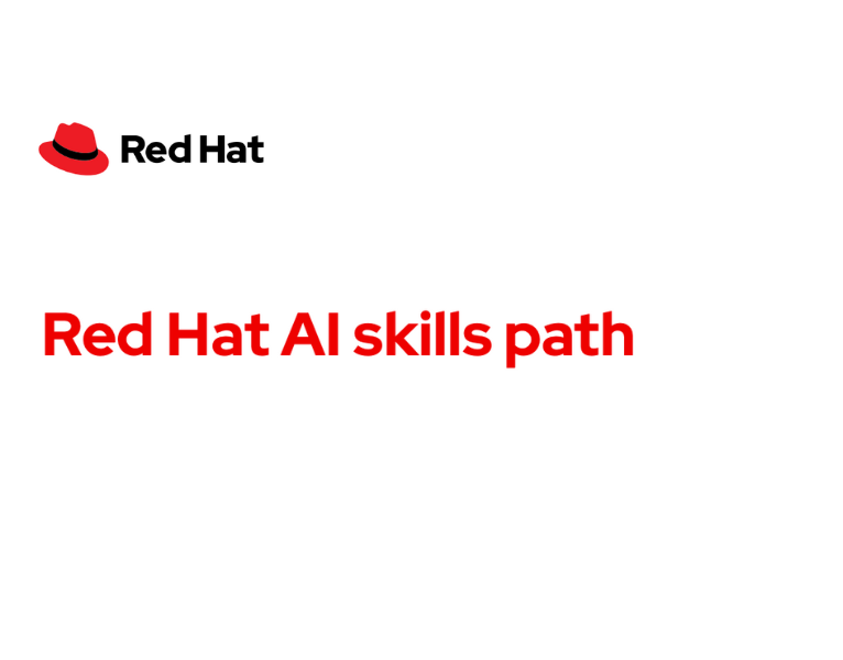 Red-Hat-AI-skills-path