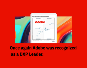 Once again Adobe was recognized as a DXP Leader
