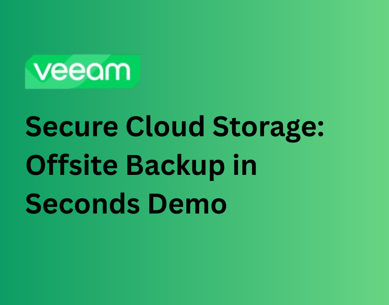 Secure Cloud Storage Offsite Backup in Seconds Demo